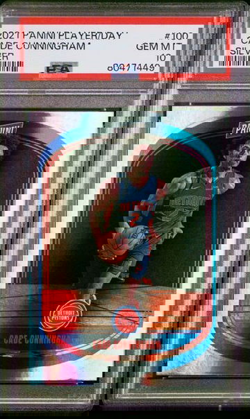 2021 Panini Player of the Day Cade Cunningham Sliver #100 PSA 10 [BK-2A.10]