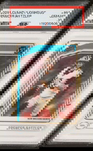 2024 Panini Clearly Donruss Spencer Rattler #94 PSA 10