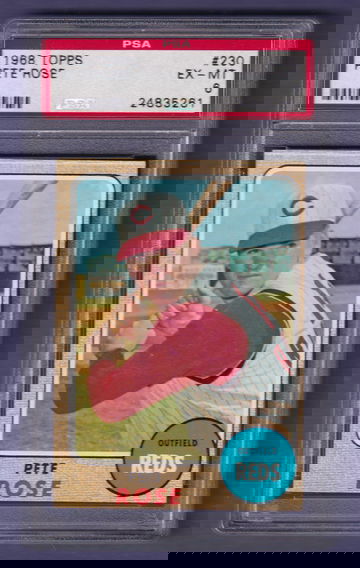 1968 Topps #230 Pete Rose PSA 6