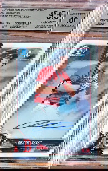 2018 Bowman Chrome Draft Triston Casas Auto #CDATC BGS 9.5