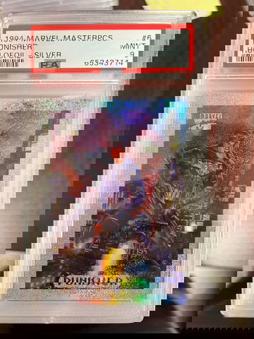 1994 Marvel Masterpieces Punisher Holofoil Silver PSA 9