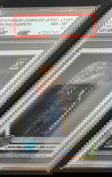 2019 Zion Williamson Optic Choice PSA 8