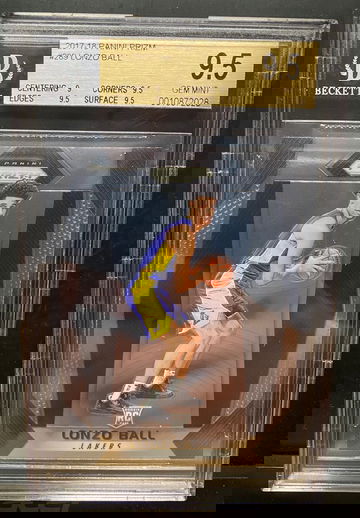 2017 Panini Prizm Lonzo Ball Rookie BGS 9.5 Gem-Mint 