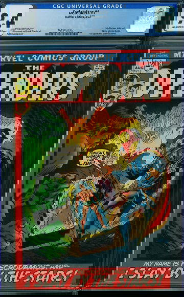 DEFENDERS #1, CGC 9.4 NM