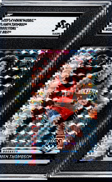 2023-24 Panini Mosaic #3 Amen Thompson Introductions Mosaic Prizm SGC 9