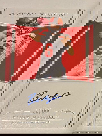 2018 baker mayfield national treasures signatures auto /99