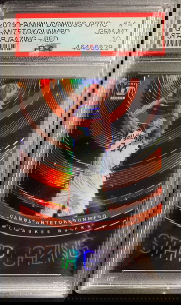 2019 Panini Optic Star Gazing Red /99 Giannis Antetokounmpo PSA 10