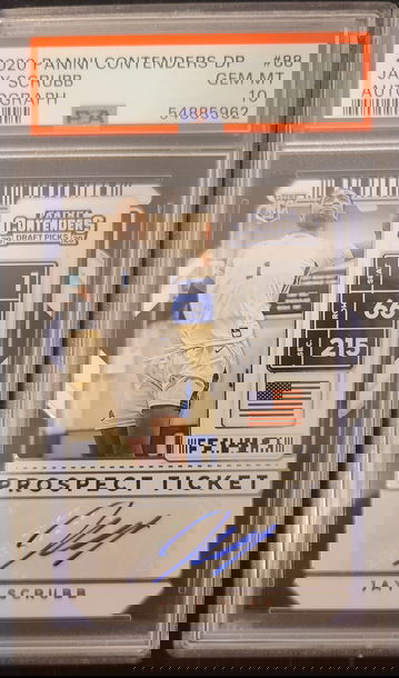 2020 Contenders Draft Picks #88 Jay Scrubb PSA 10 Gem Mint Autograph Clippers