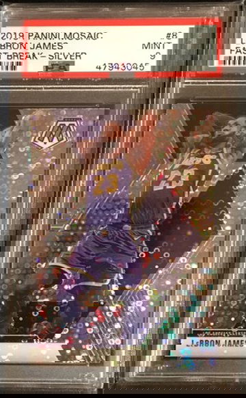 2019-20 Mosaic - LEBRON JAMES - Fast Break PSA 9