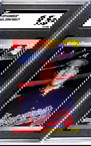 1989 Donruss #642 John Smoltz SGC 9.5 MT+ Braves HOF RC