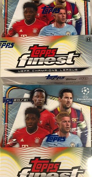 2X 2020-21 TOPPS FINEST UEFA CHAMPIONS LEAGUE SOCCER HOBBY BOX - 2 AUTOS  - SUPPORT YOUR LOCAL CARD SHOP!