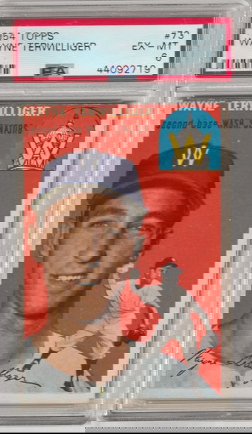 1954 Topps #73 Wayne Terwilliger PSA 6 (Excellent-Mint)