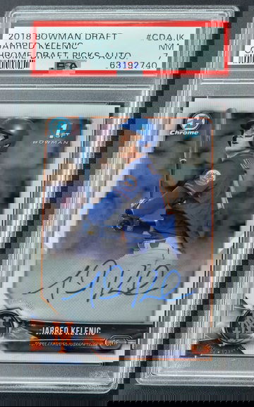 2018 Bowman Chrome Jarred Kelenic Draft Picks Auto PSA 7