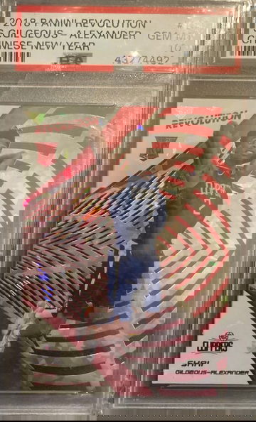 2018-19 Shai Gilgeous-Alexander Rookie RC New Year Parallel Panini Revolution #103 PSA 10