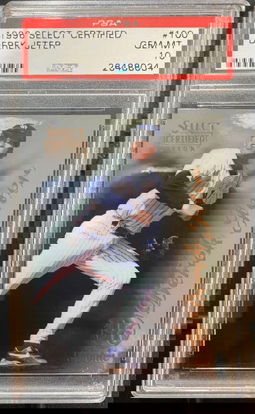 1996 Select Certified Derek Jeter Rookie Card PSA 10 Gem Mint Extremely Rare POP 38 Invest Before Jeter Documentary 2022