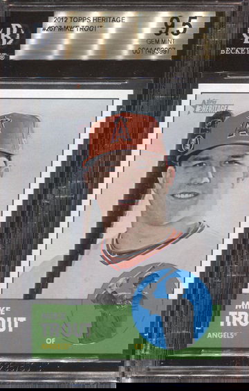 MIKE TROUT 2012 TOPPS HERITAGE BGS 9.5