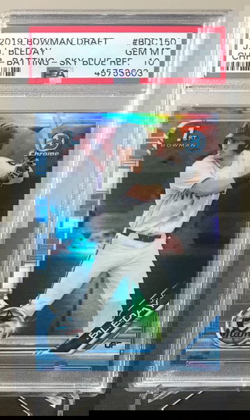 J.J. Bleday Sky Blue Refractor 2019 Bowman Draft