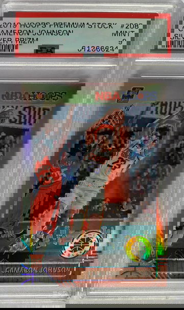 2019 Hoops Premium Stock Cameron Johnson Silver Prizm PSA 9