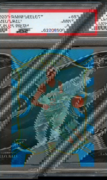 2020 PANINI SELECT LIGHT BLUE LAMELO BALL PSA 9 /299 ROOKIE