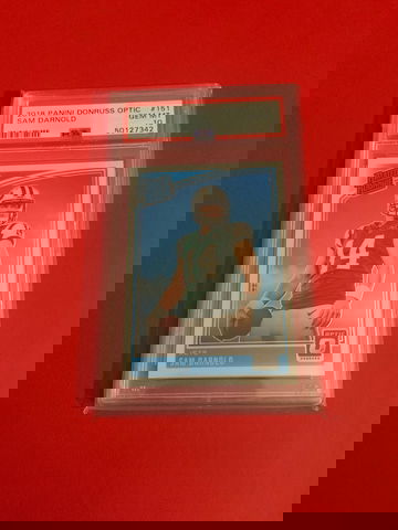 2018 panini donruss optic Sam darnold rookie psa 10