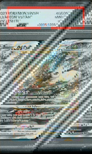 2023 Pokemon Sword and Shield Crown Zenith Leafeon Vstar #GG35 PSA 9