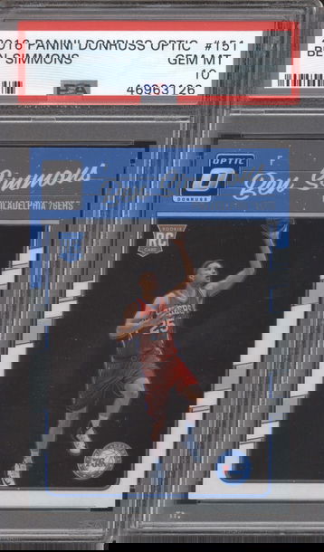 2016 Panini Donruss Optic 151 Ben Simmons RC Rookie PSA 10