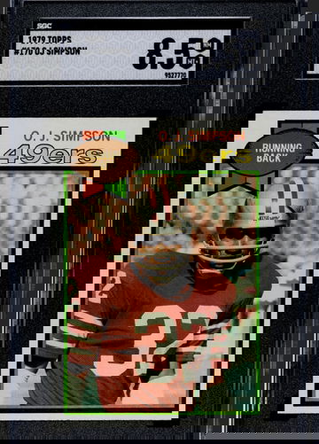 1979 topps oj Simpson 