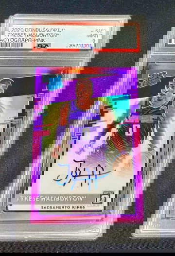 2020 Tyrese Haliburton Donruss Optic Pink Prizm Rated Rookie Auto /25 PSA 9 #162 Autograph Halliburton