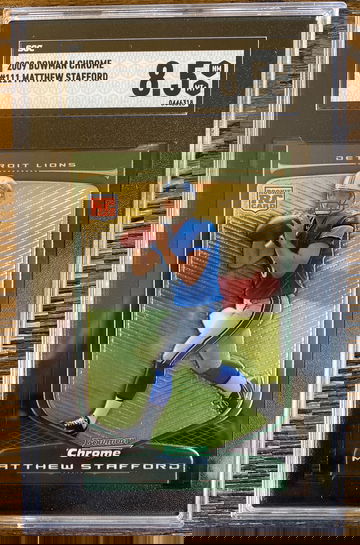 2009 Bowman Chrome Matthew Stafford RC SGC 8.5