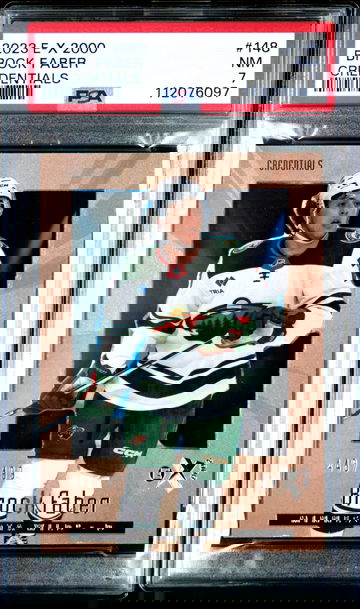 2023 E-X 2000 BROCK FABER CREDENTIALS # 448/499 PSA 7