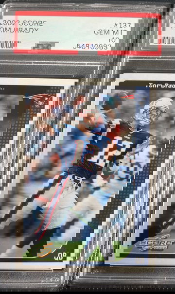 2002 Score Tom Brady #137 PSA 10