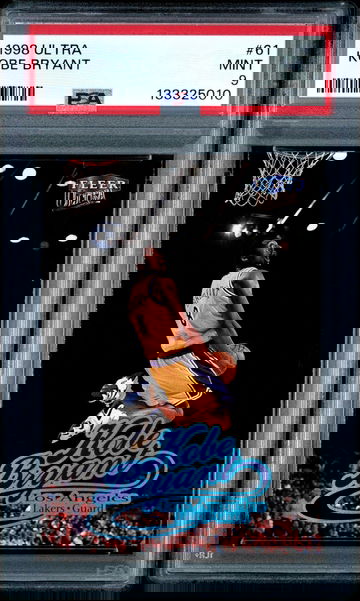 1998 Fleer Ultra Kobe Bryant PSA 9 #61 Lakers