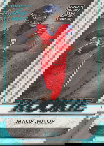 2022 Leaf Ultimate Draft Malik Willis Rookie Spectrum #/50 #14