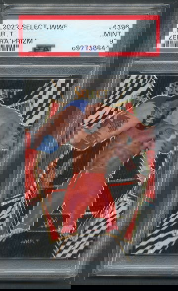 2022 WWE Panini Select Mr. T Zebra Prizm PSA 9 MINT Wrestling WWF Hogan Piper