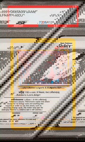 1999 Pokemon Base Set Holo Clefairy #5 PSA 4