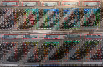 2019 Mosaic Stained Glass Complete Set LeBron James Giannis Antetokounmpo Stephen Curry All PSA 10 