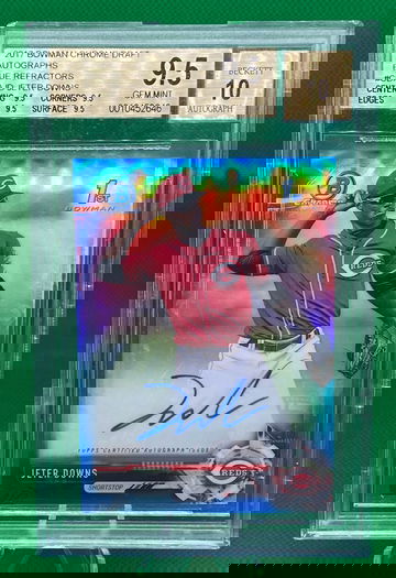 Jeter Downs True Blue 1st Auto True Gem