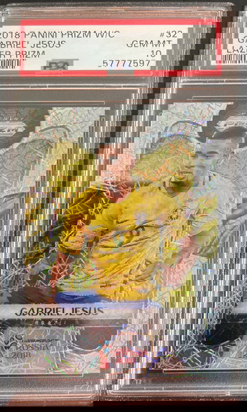 Gabriel Jesus 2018 World Cup Lazer Prizm PSA 10