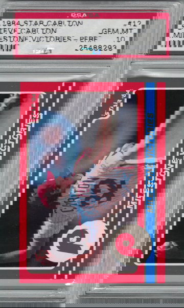 1984 Star Steve Carlton Milestone Victories -Perf. PSA 10 Gem-Mint