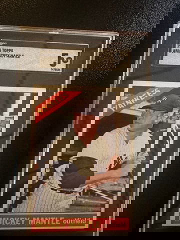 1966 TOPPS MICKEY MANTLE #50 SGC 5 NICELY CENTERED