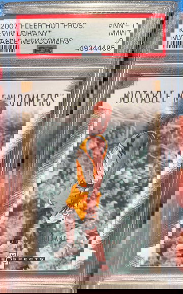 2007 fleer hot prospects Kevin Durant PSA 9