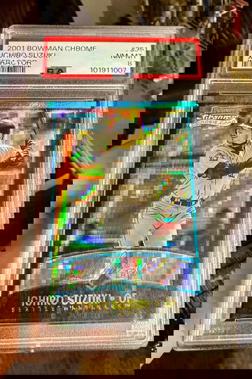 2001 Bowman Chrome Xfractor Ichiro Suzuki RC PSA 8