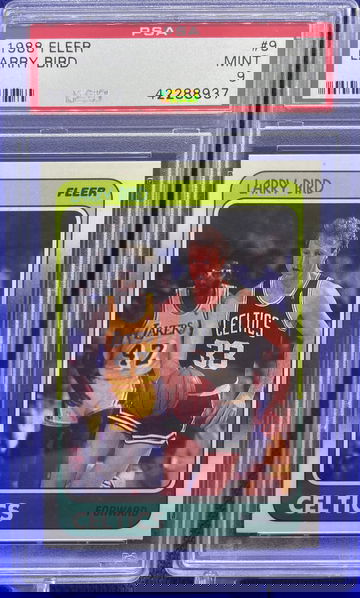 1988 Fleer Basketball #9 Larry Bird Boston Celtics HOF PSA 9 MINT