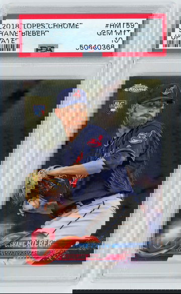 2018 Topps Chrome Update Shane Bieber
