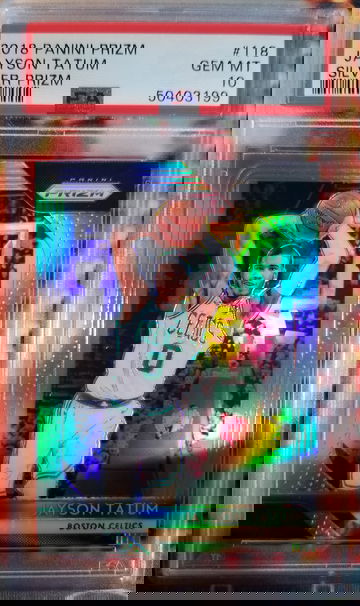 2018-19 Prizm #118 Jayson Tatum Silver PSA 10