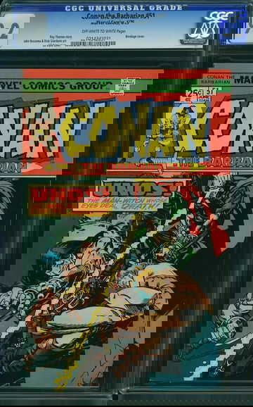 CONAN THE BARBARIAN #51, CGC 9.2 NM-