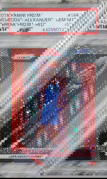 Shai Gilgeous-Alexander 2018 Prizm Fast Break Red/125 RC PSA 10