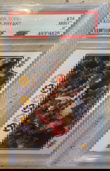 2008 TOPPS KOBE BRYANT 24 PSA 9 LEBRON