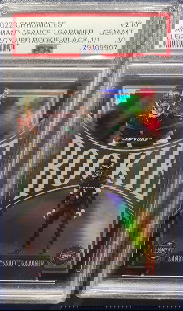 Ahmad Sauce Gardner 2022 Chronicles Legacy Update Rookie Black 1/1 (plus full rainbow!)