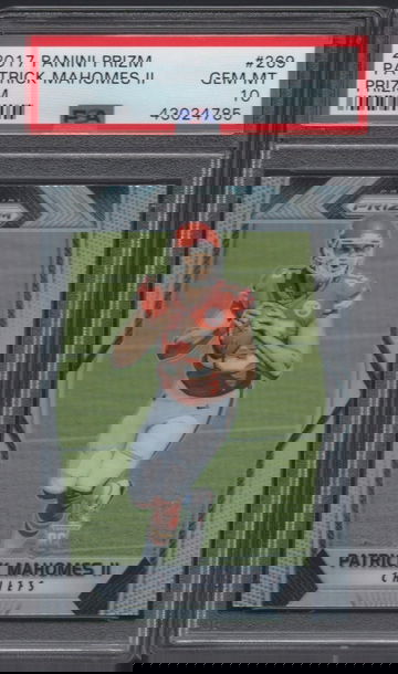 2017 Panini Prizm Silver Patrick Mahomes #269 PSA 10 GEM MT